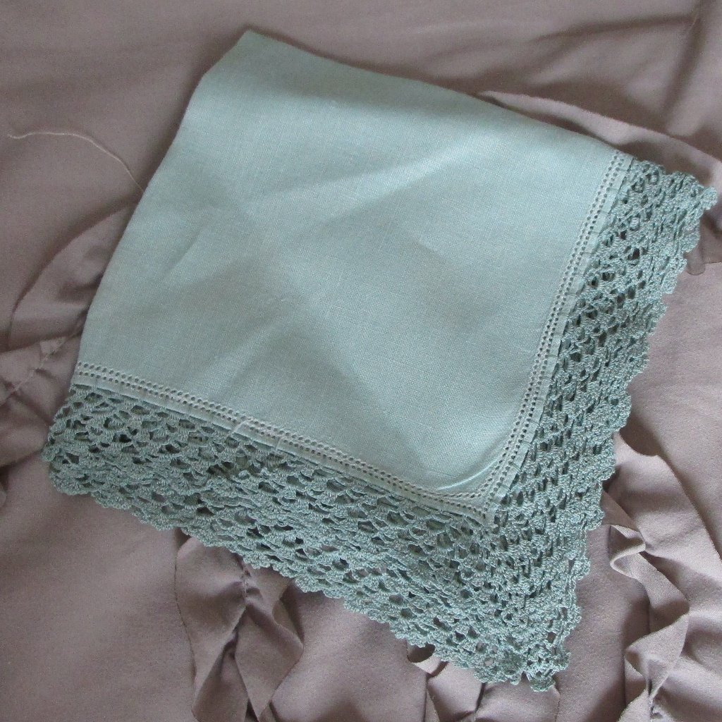 Vintage Linen Handkerchief Pocket Square